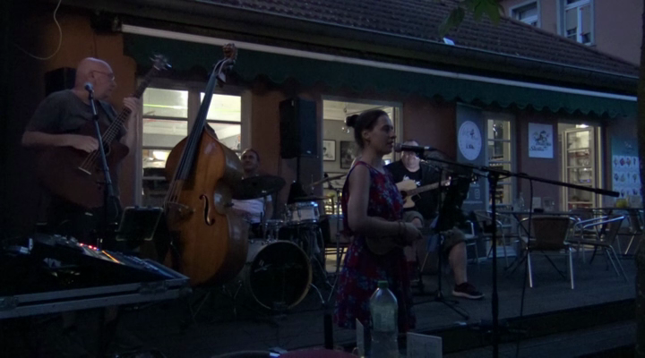 WE4Musik beim Auftritt im Vogelpark